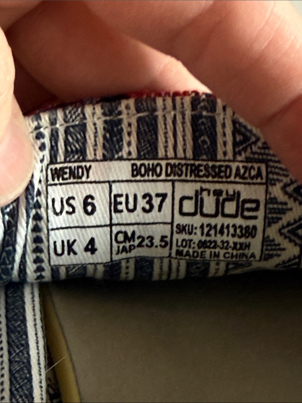 Hey Dude Wendy Boho Distressed Aztec Loafers - Picture 11 of 11